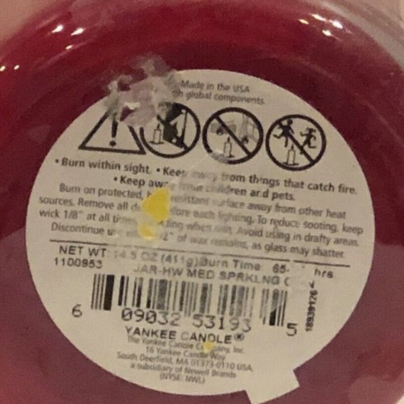 Yankee Candle 14.5 Oz Medium Sparkling Cinnamon New Never Burned - Picture 3 of 3